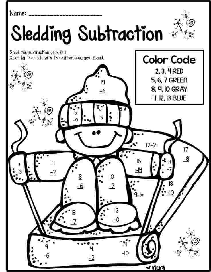 Math Coloring Pages Printable 6