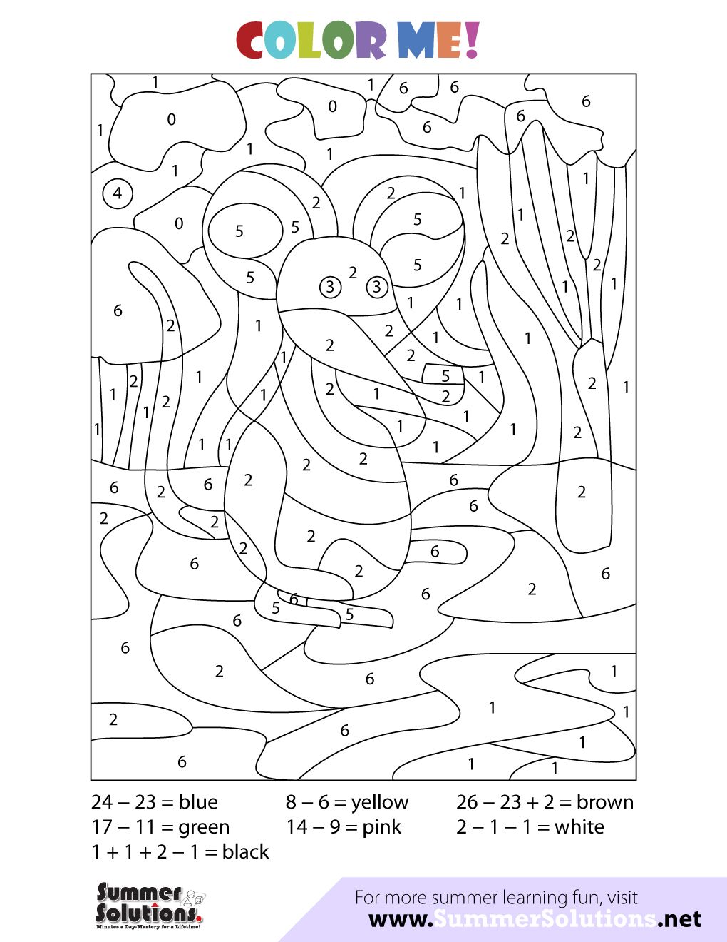 Math Coloring Pages Printable 78