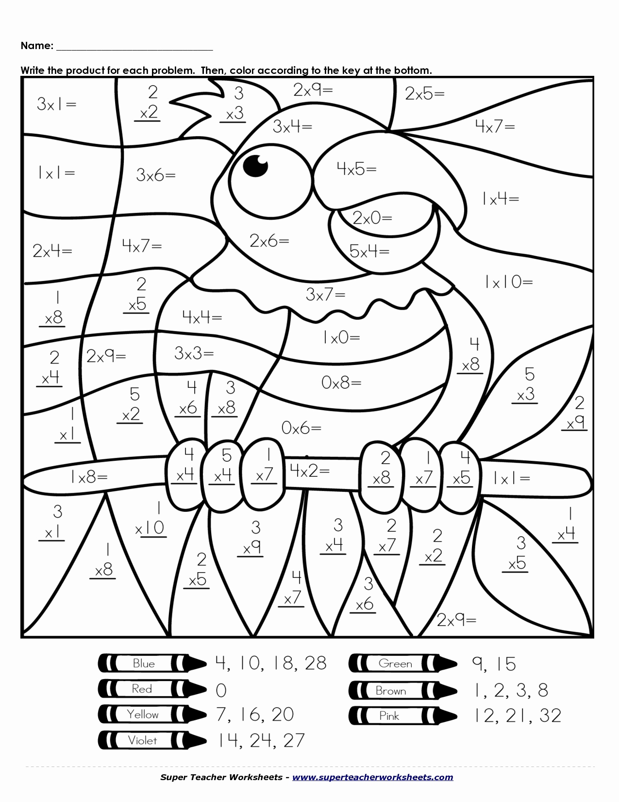 Math Coloring Pages Printable 79