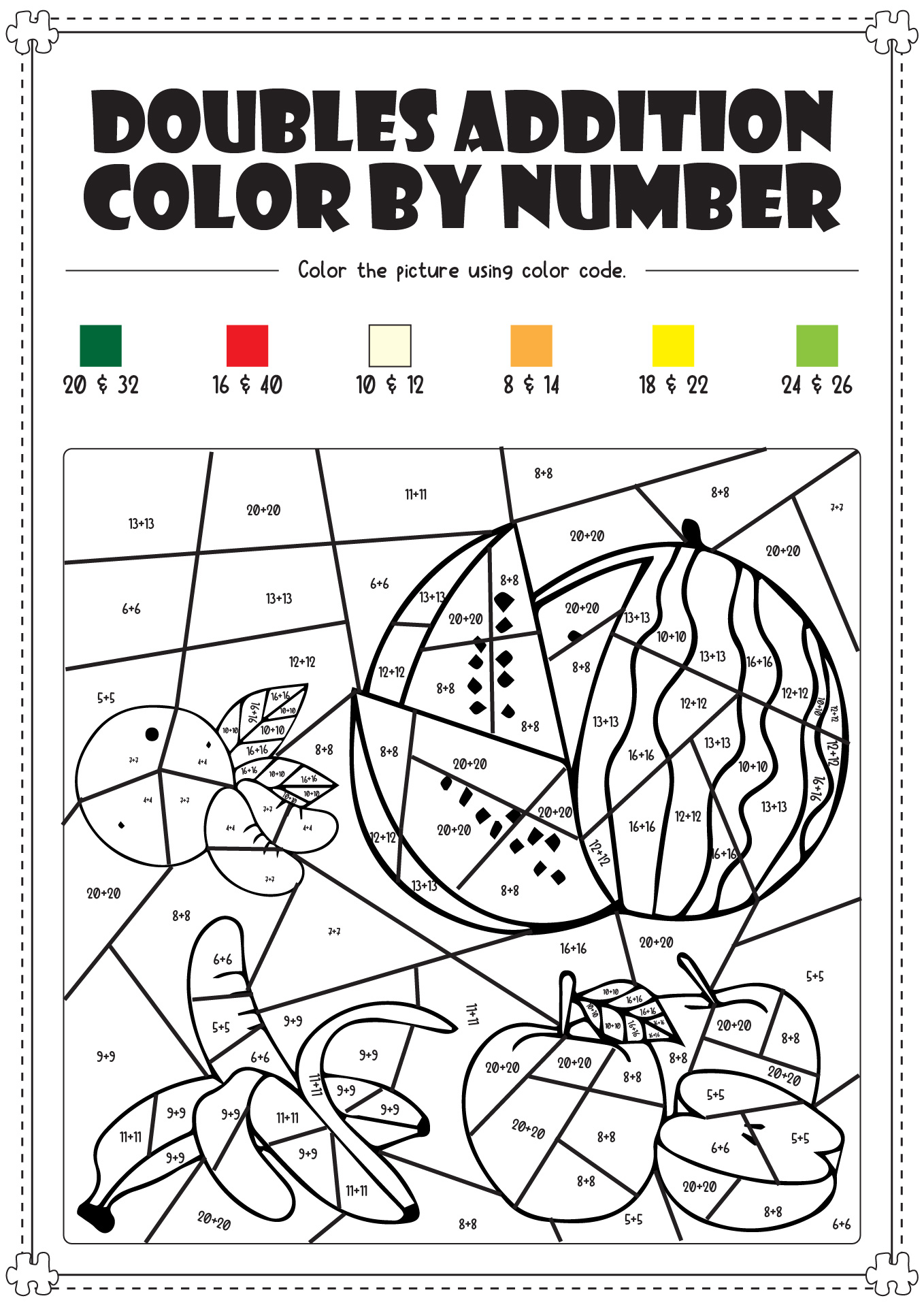 Math Coloring Pages Printable 8