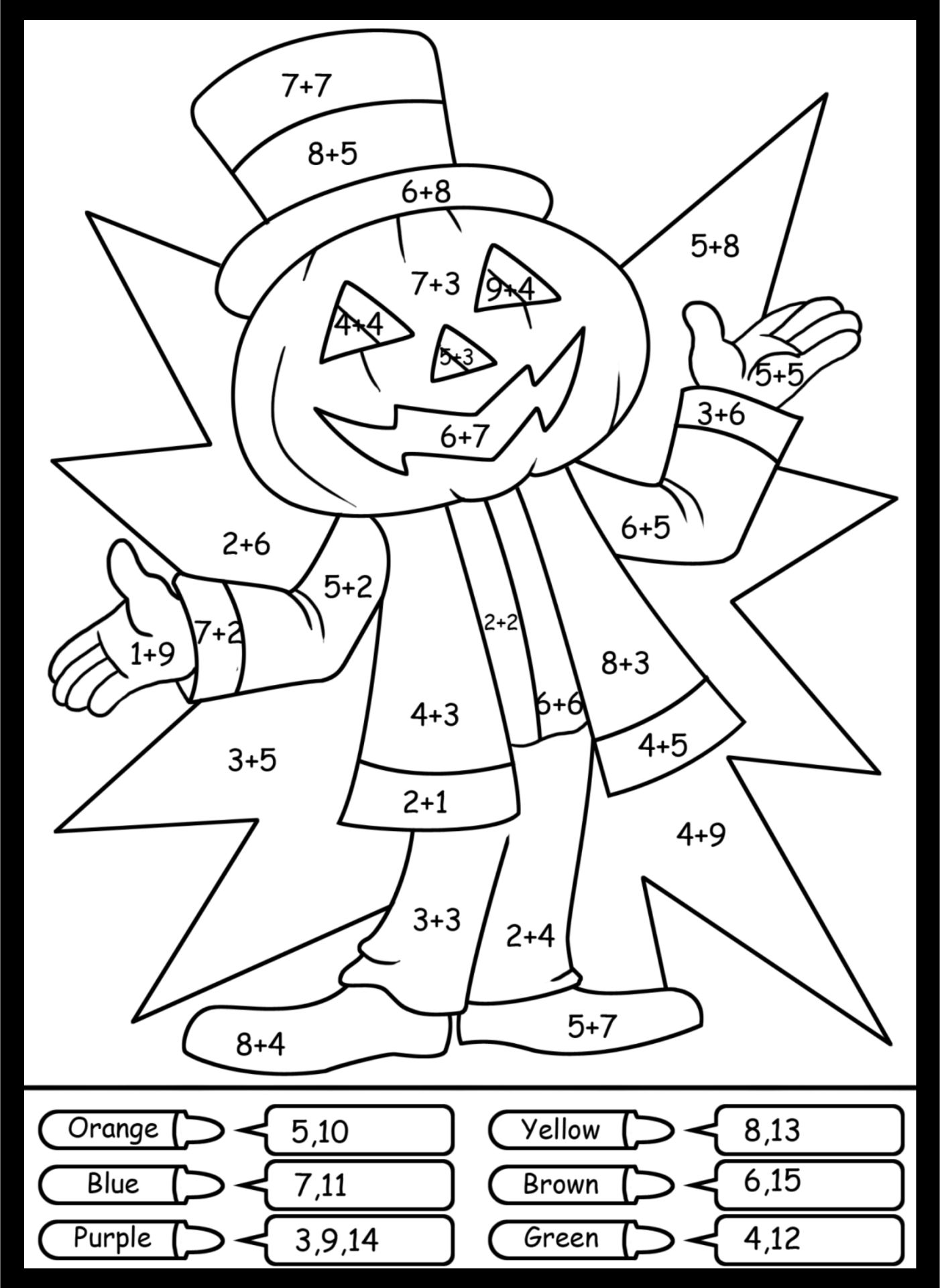 Math Coloring Pages Printable 81