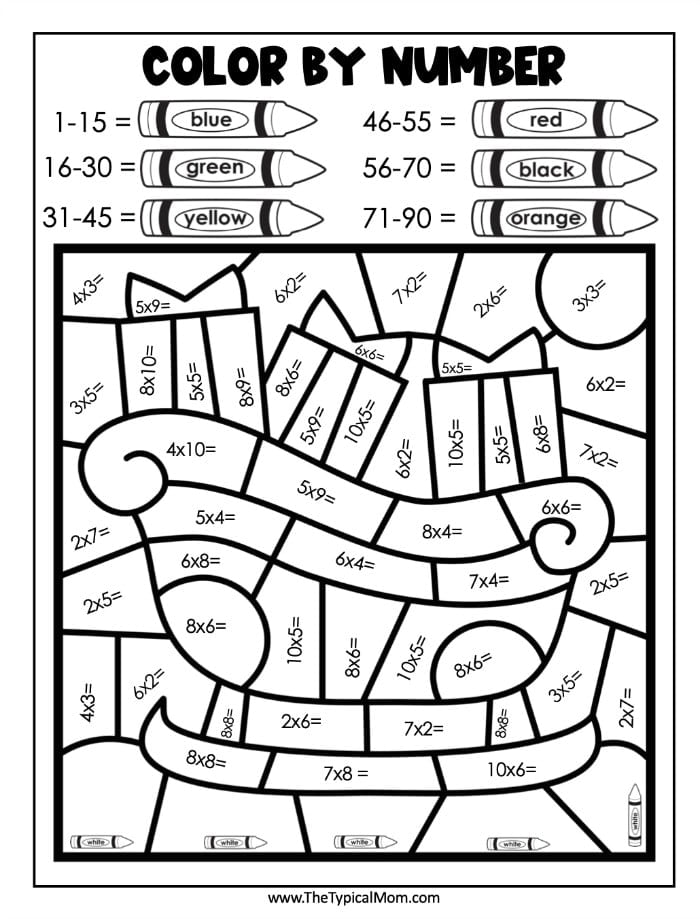 Math Coloring Pages Printable 89