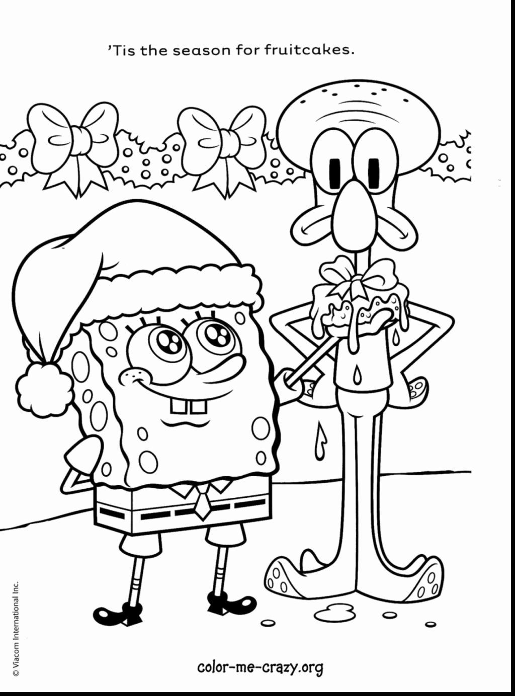 Sponge Bob Coloring Sheet 100