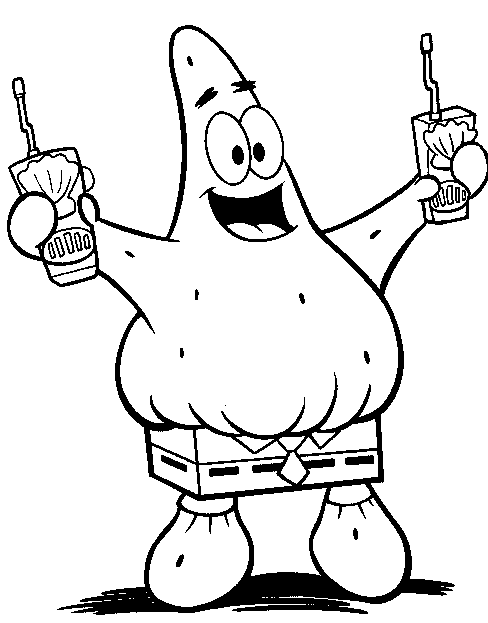 Sponge Bob Coloring Sheet 11