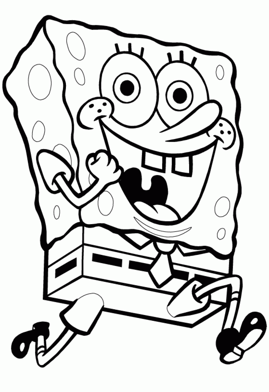 Sponge Bob Coloring Sheet 12