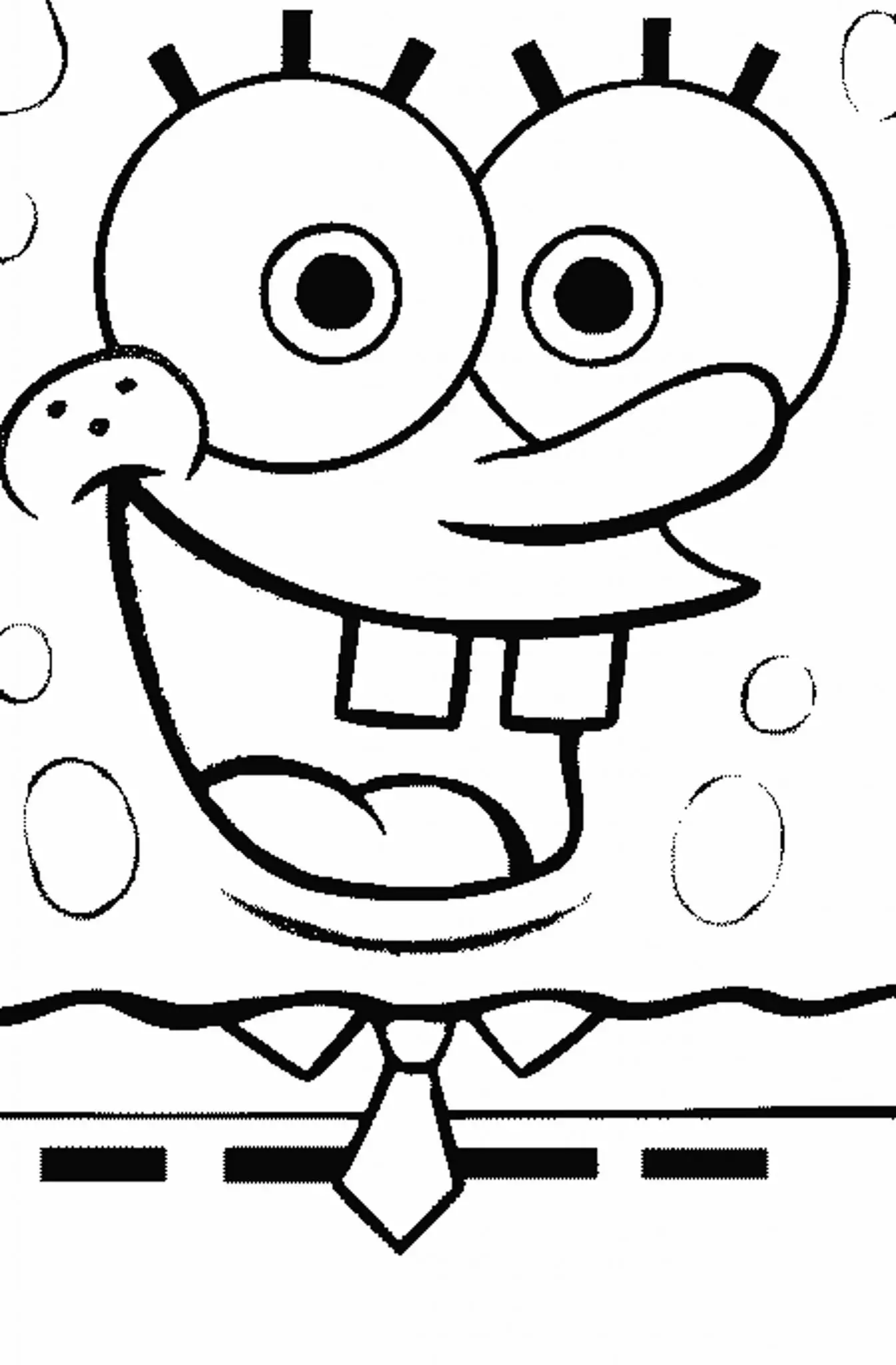 Sponge Bob Coloring Sheet 13