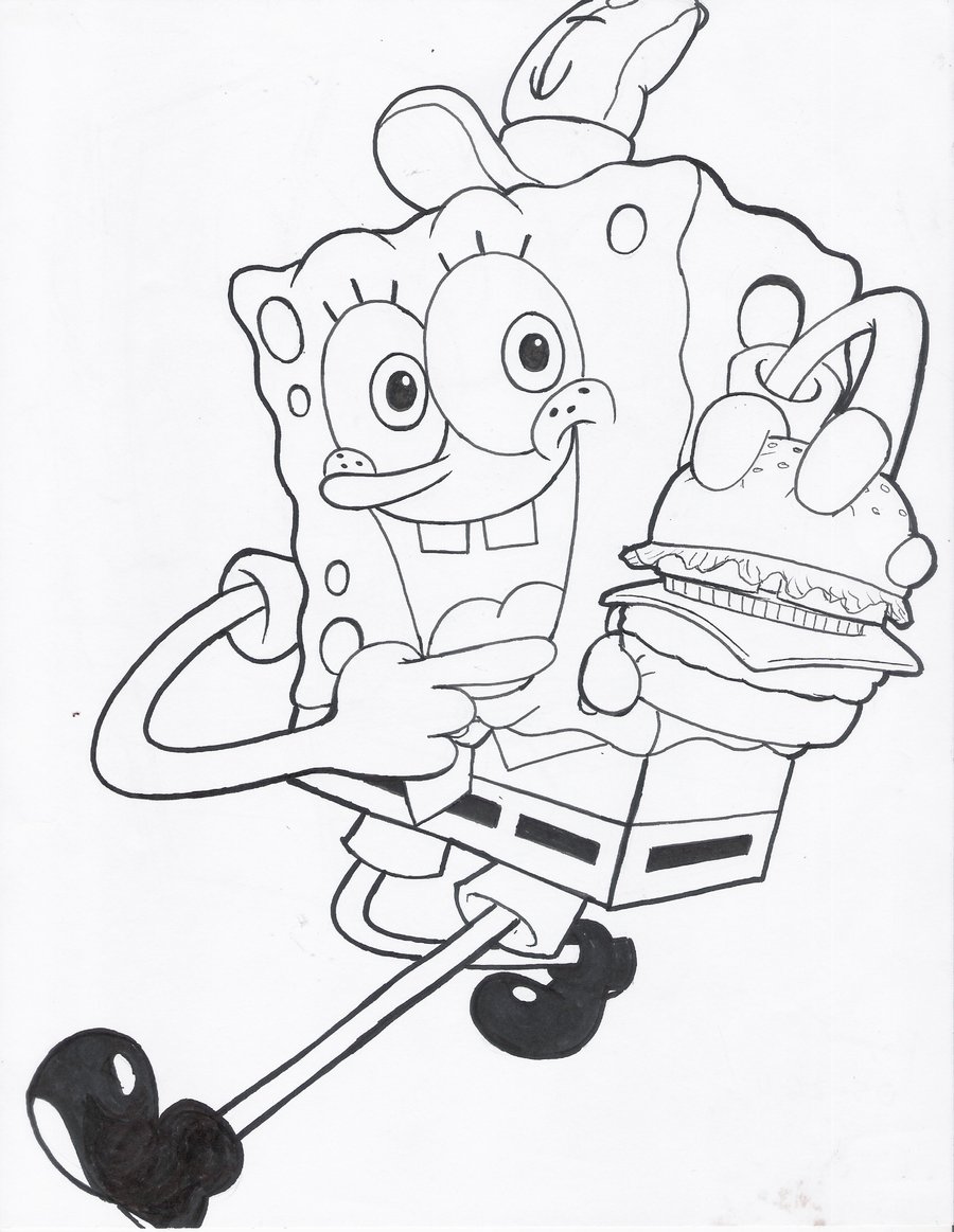 Sponge Bob Coloring Sheet 15