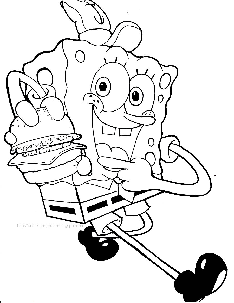 Sponge Bob Coloring Sheet 17