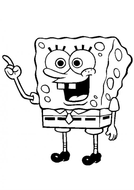 Sponge Bob Coloring Sheet 23