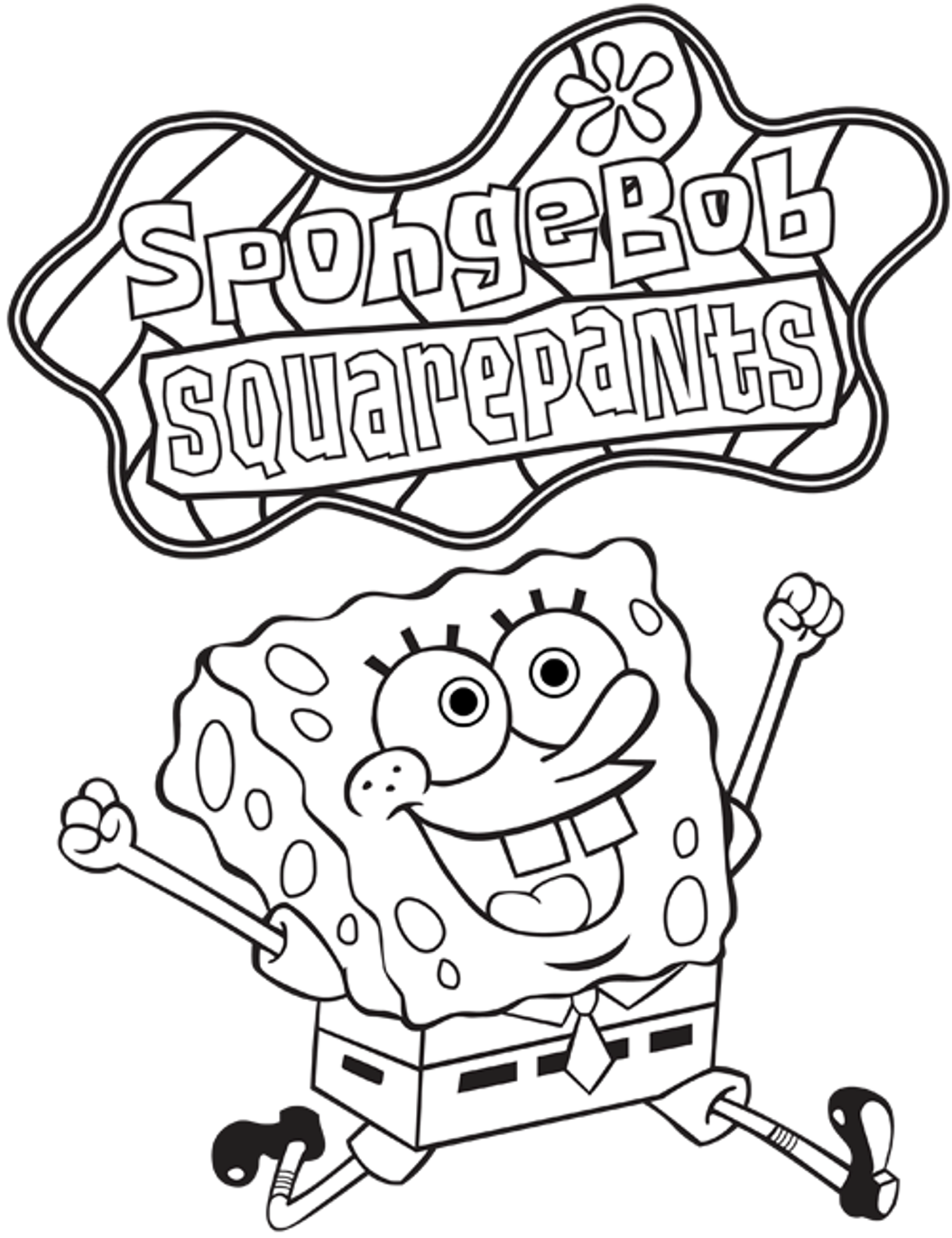 Sponge Bob Coloring Sheet 24