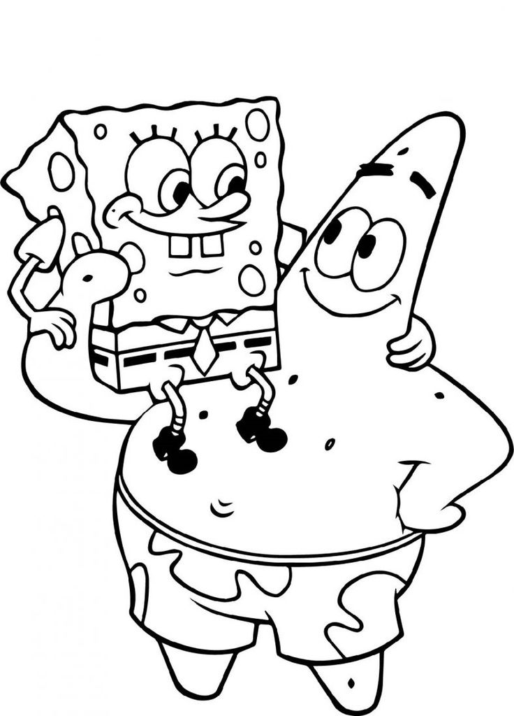 Sponge Bob Coloring Sheet 28