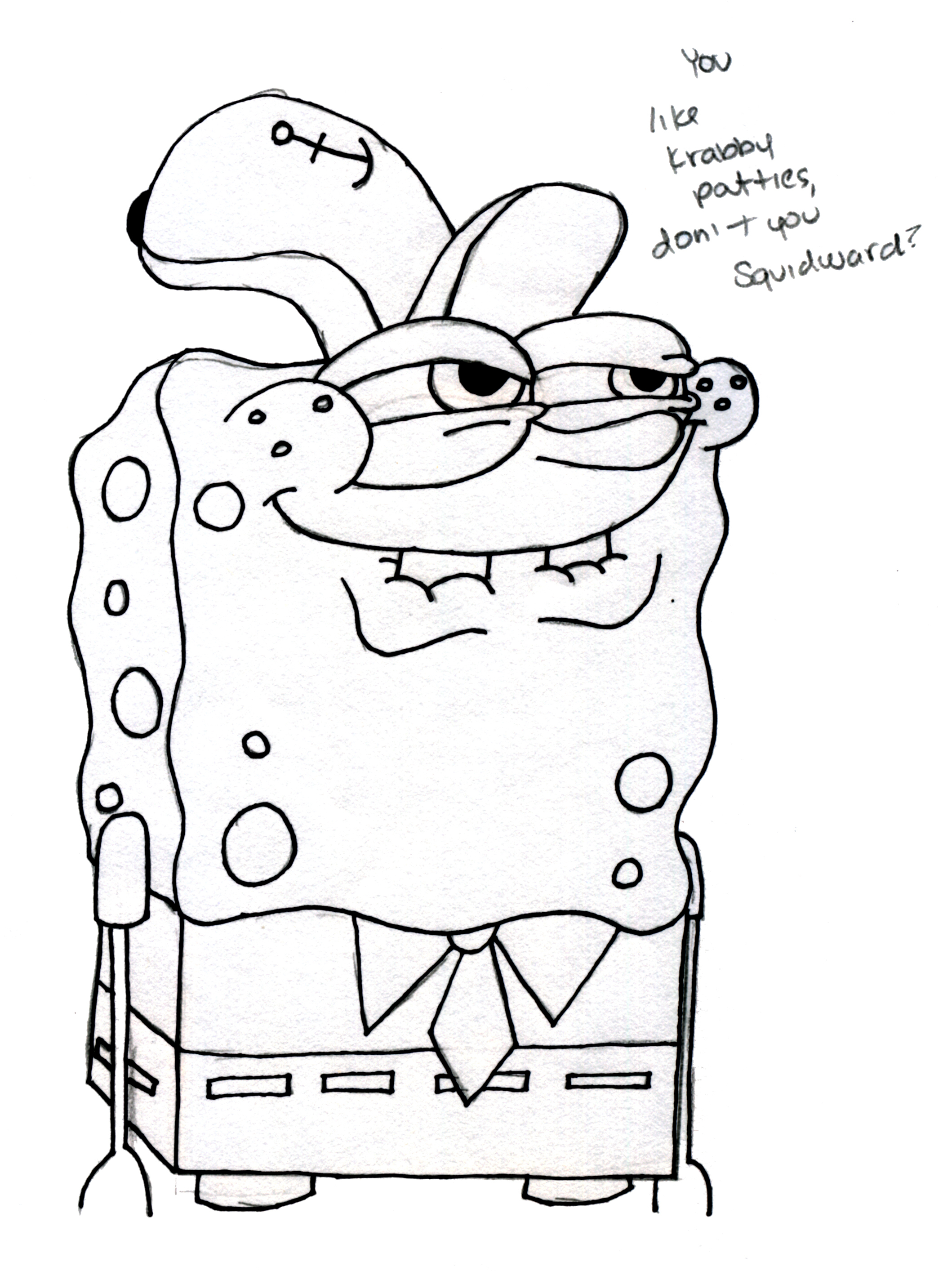 Sponge Bob Coloring Sheet 3