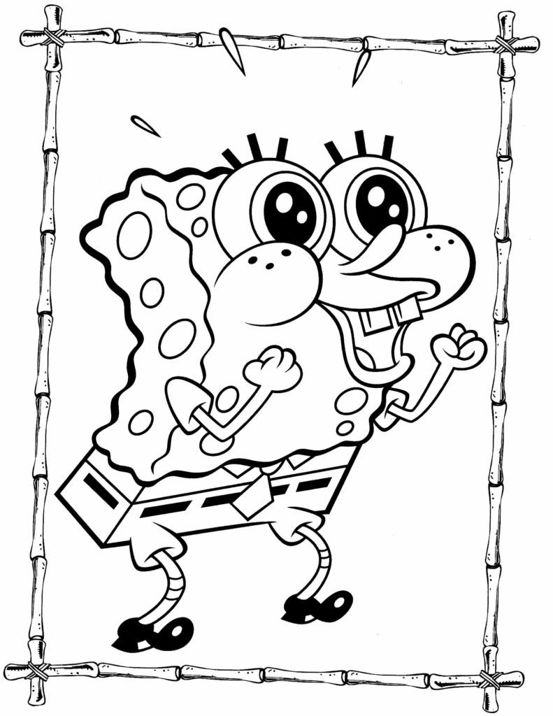 Sponge Bob Coloring Sheet 30