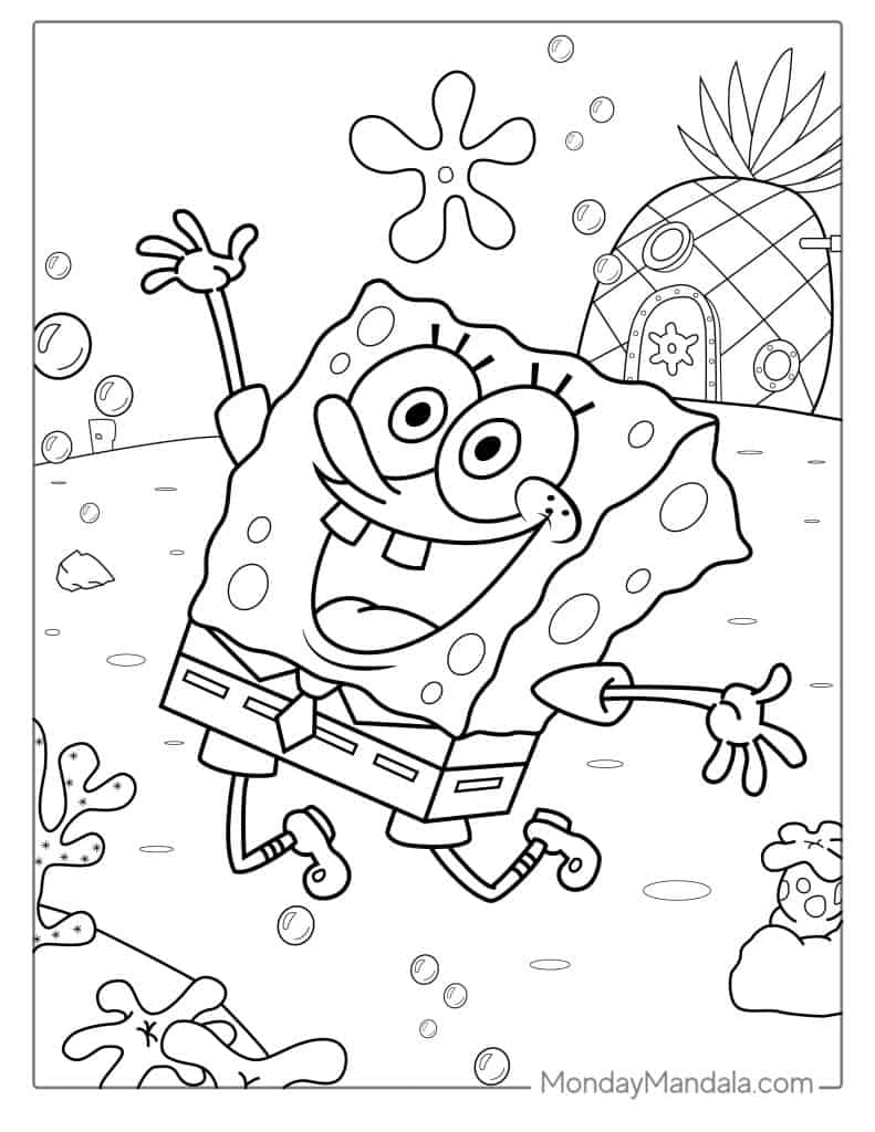 Sponge Bob Coloring Sheet 32