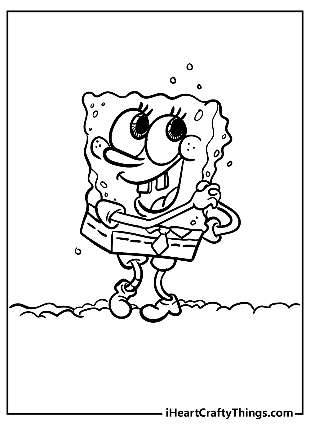 Sponge Bob Coloring Sheet 35