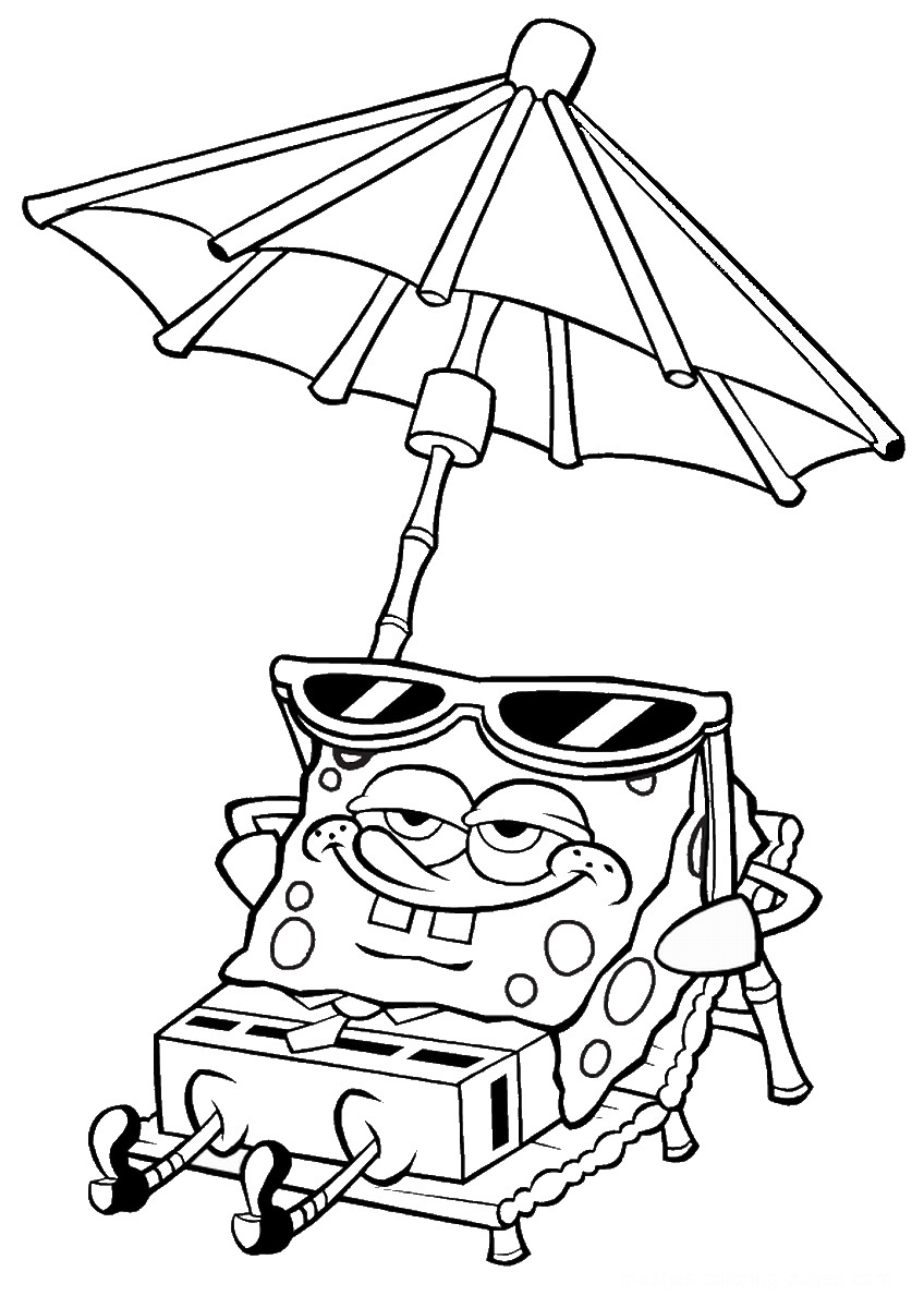 Sponge Bob Coloring Sheet 38