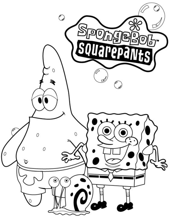 Sponge Bob Coloring Sheet 42