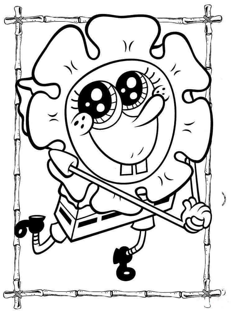 Sponge Bob Coloring Sheet 45