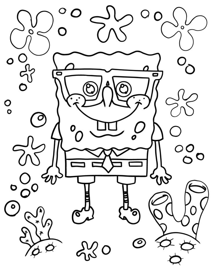 Sponge Bob Coloring Sheet 46