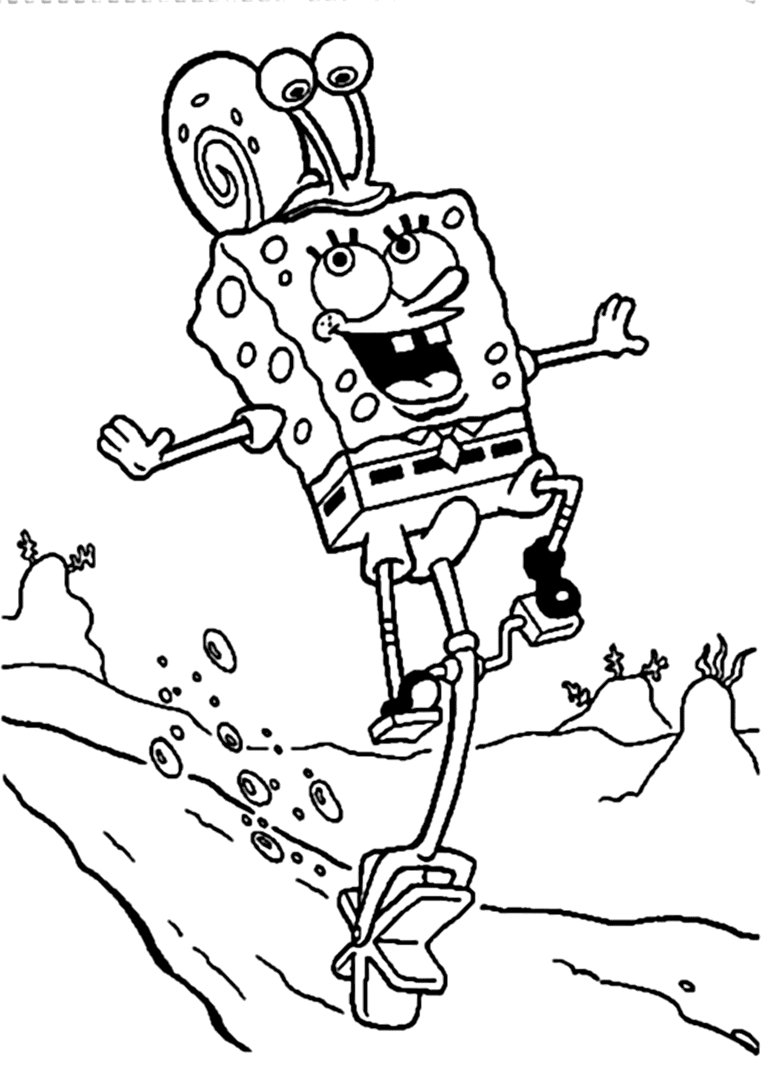 Sponge Bob Coloring Sheet 48