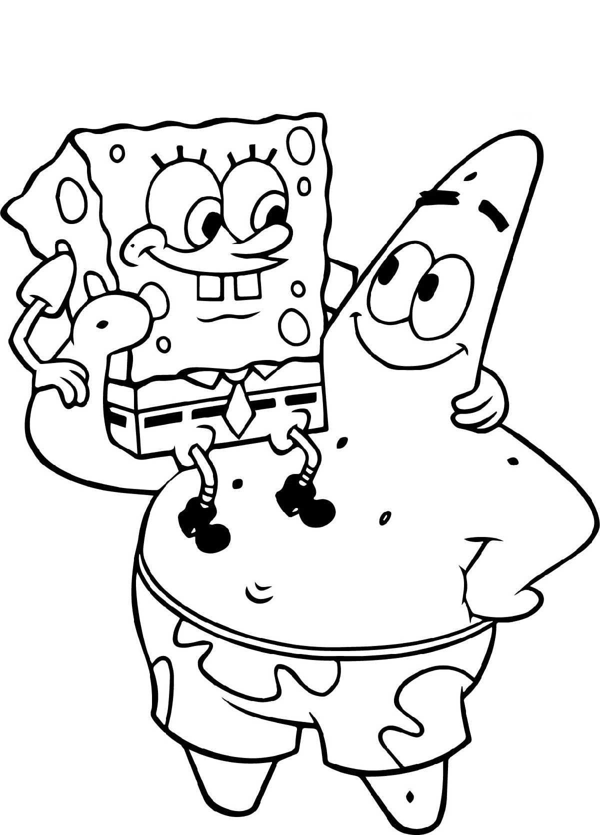 Sponge Bob Coloring Sheet 49