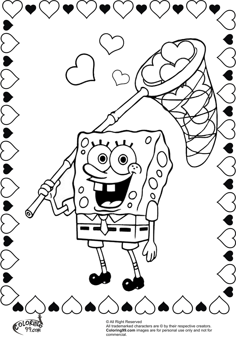 Sponge Bob Coloring Sheet 52