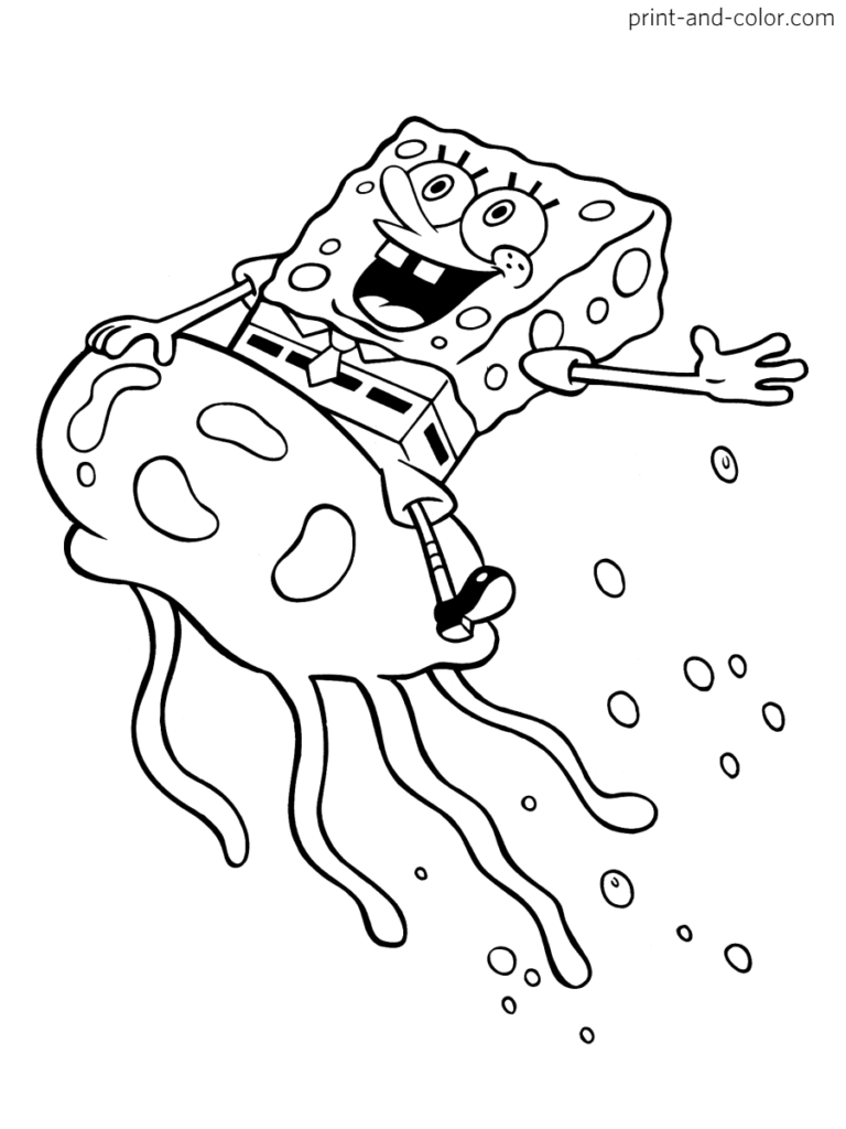 Sponge Bob Coloring Sheet 6