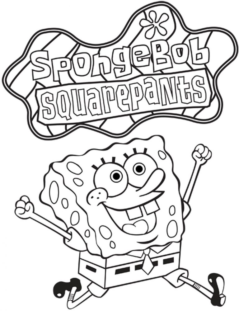 Sponge Bob Coloring Sheet 64