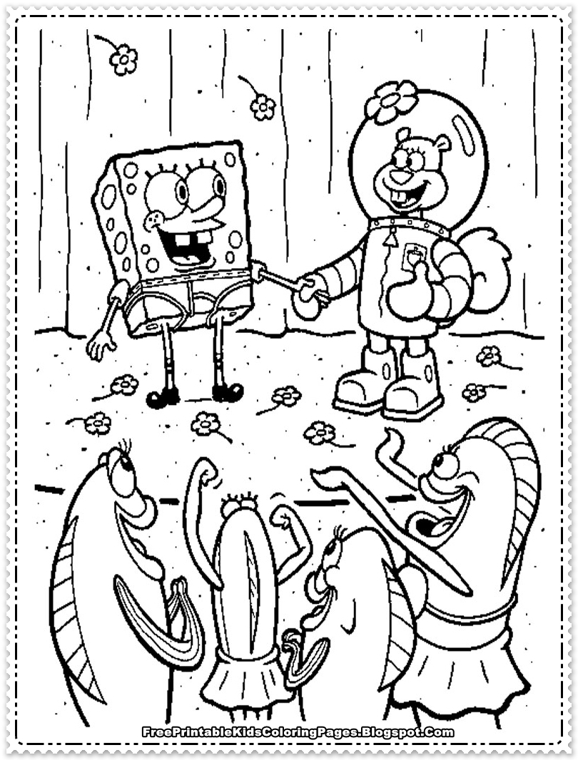 Sponge Bob Coloring Sheet 66