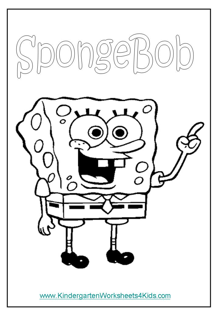 Sponge Bob Coloring Sheet 68