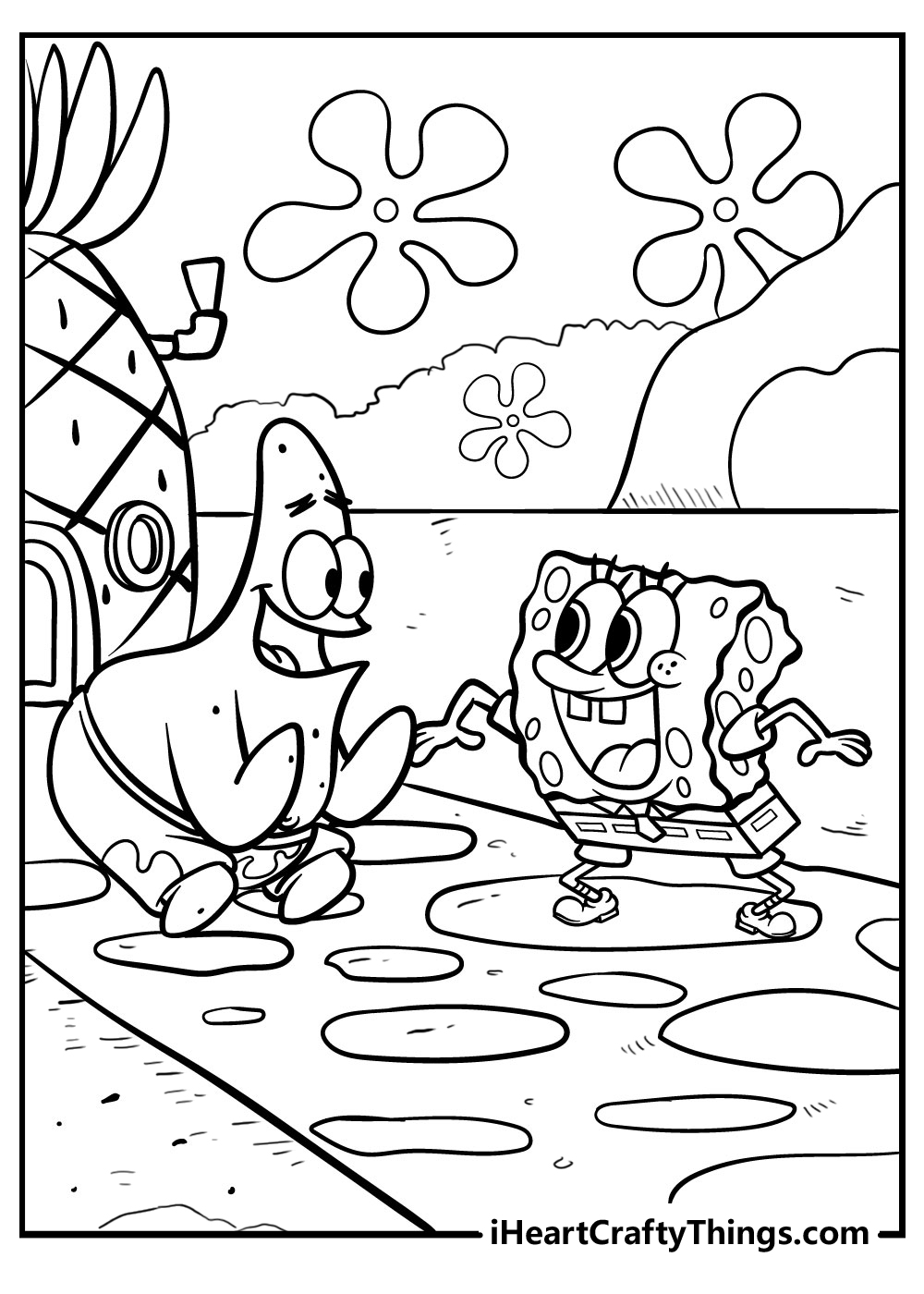 Sponge Bob Coloring Sheet 73