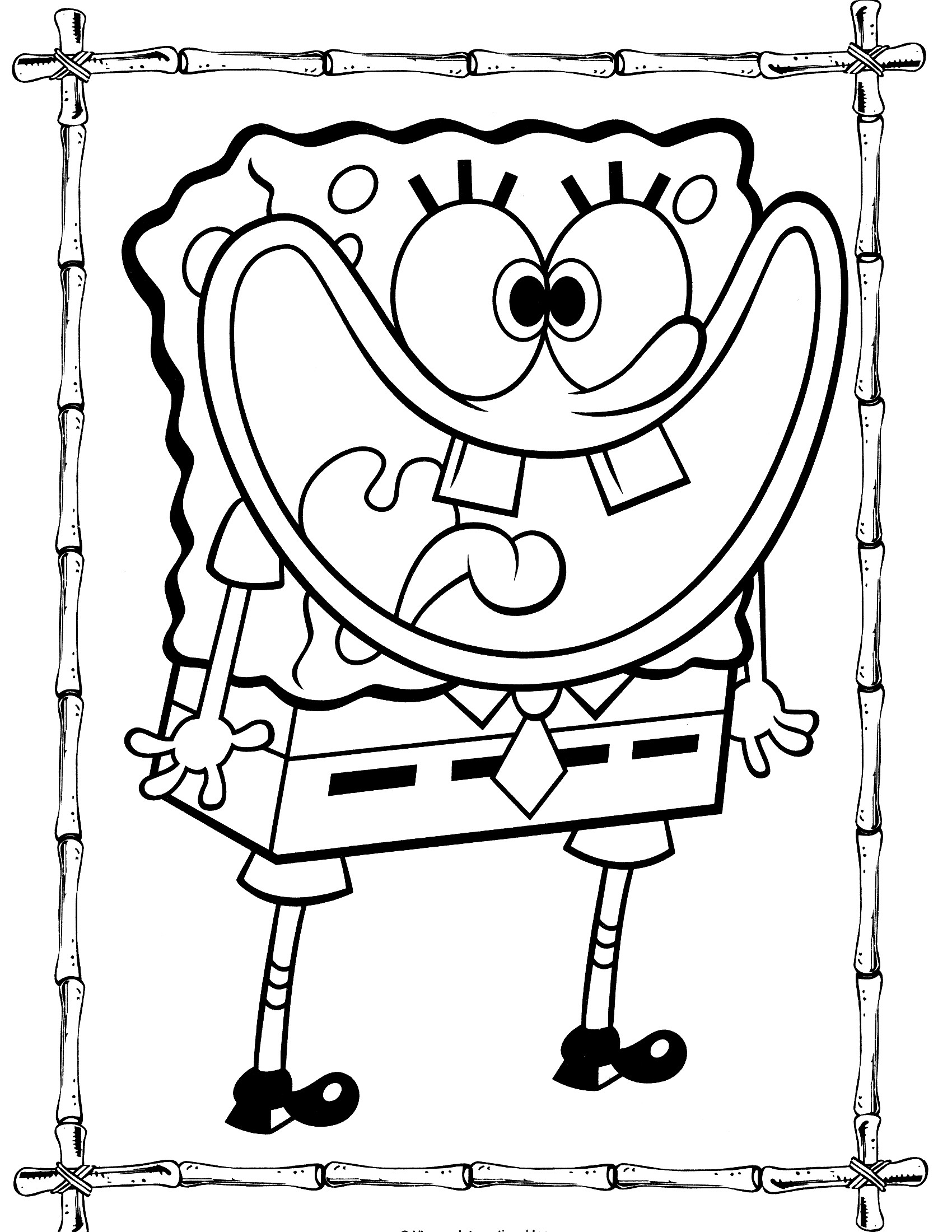 Sponge Bob Coloring Sheet 74