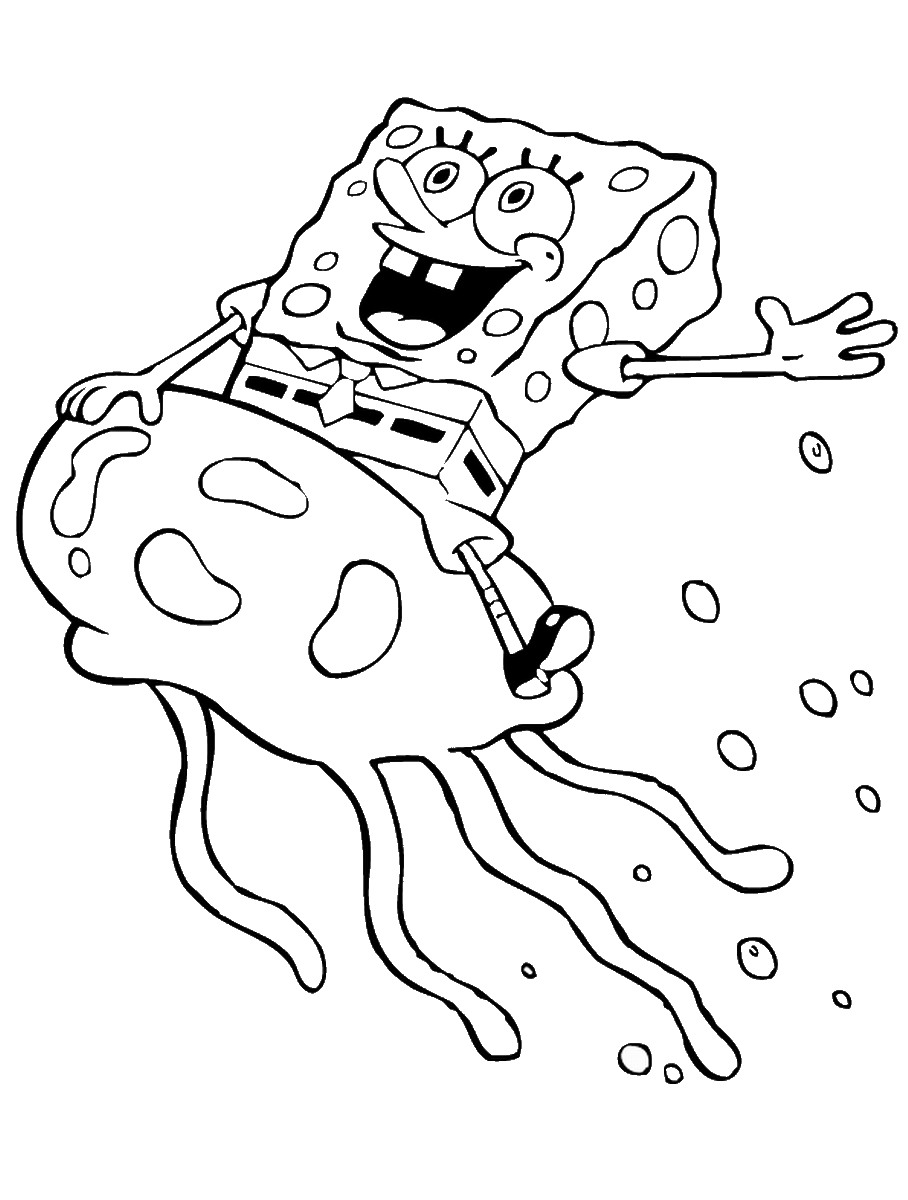 Sponge Bob Coloring Sheet 8