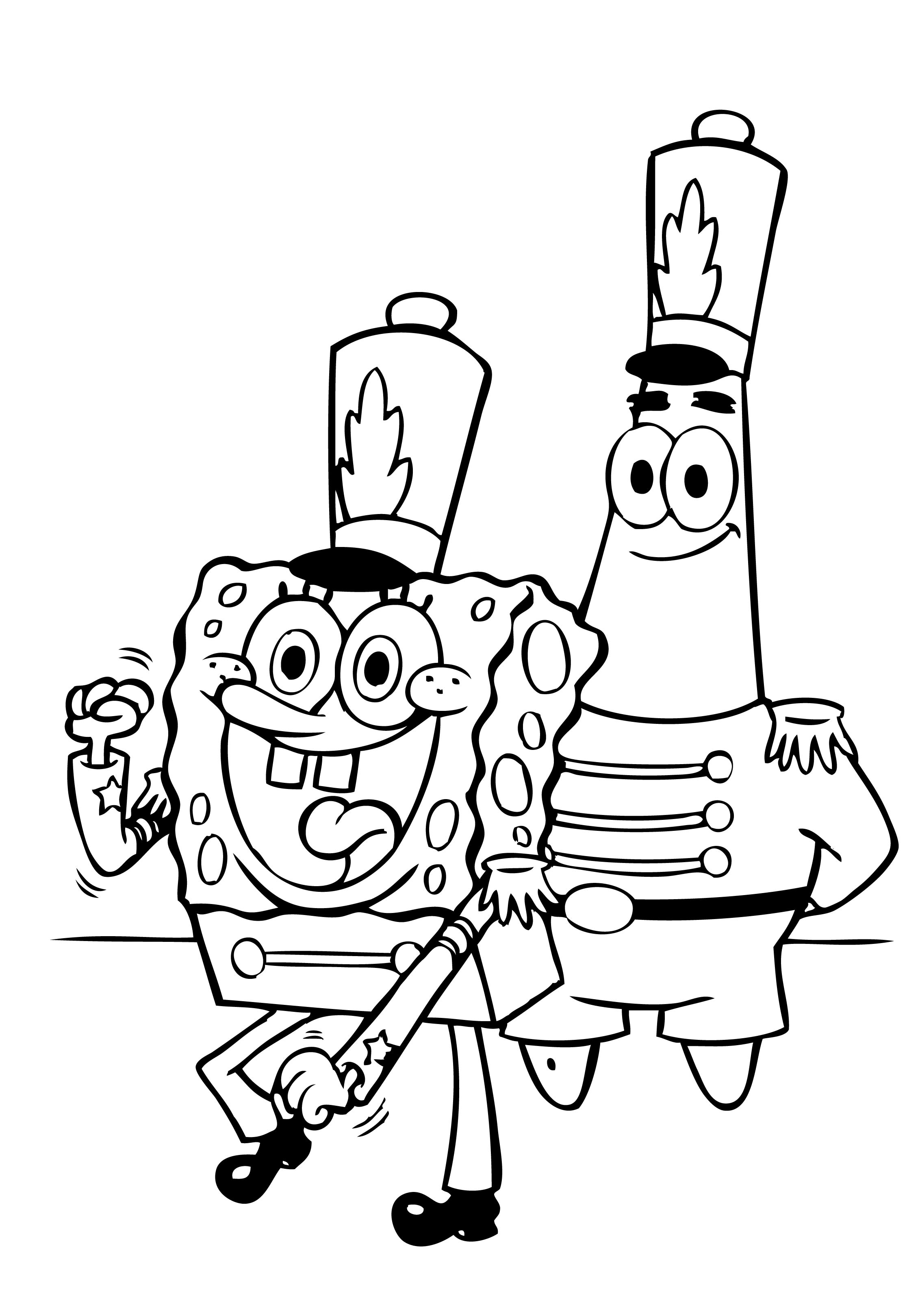 Sponge Bob Coloring Sheet 82