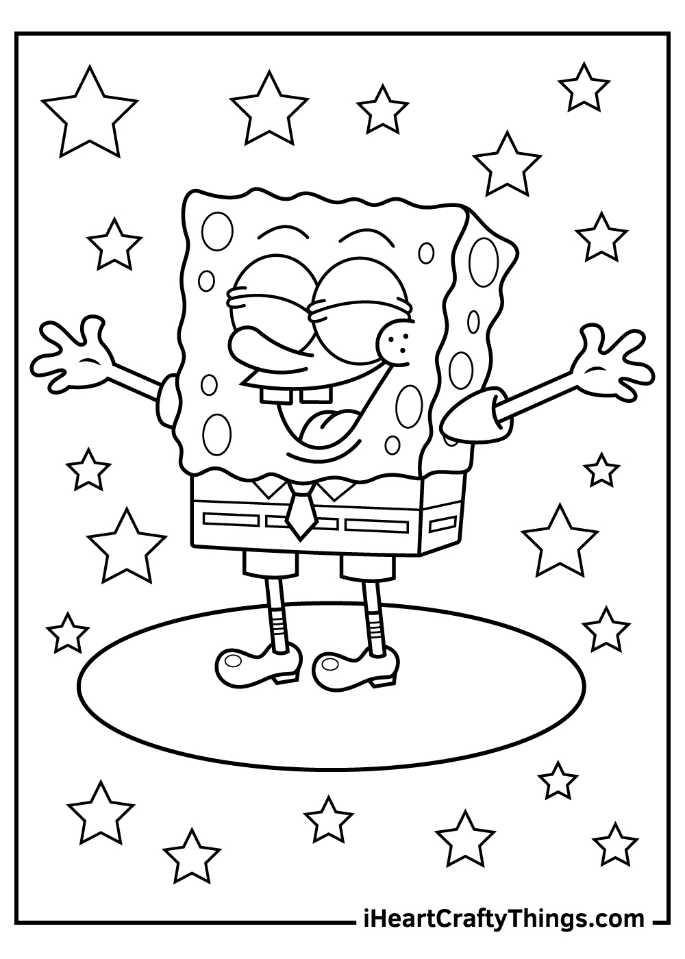 Sponge Bob Coloring Sheet 85