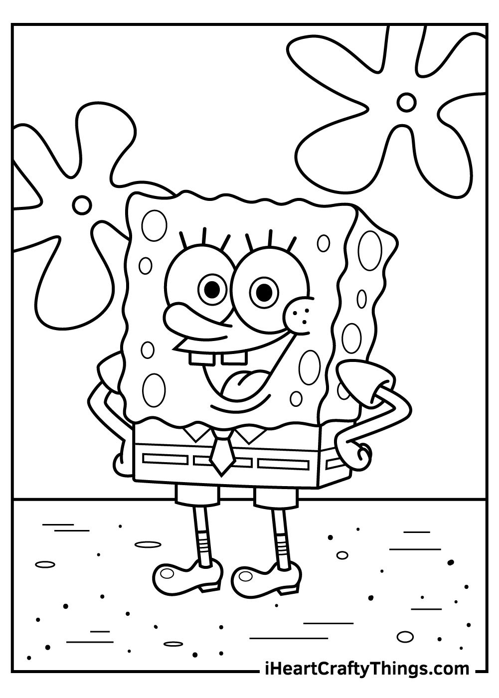 Sponge Bob Coloring Sheet 86