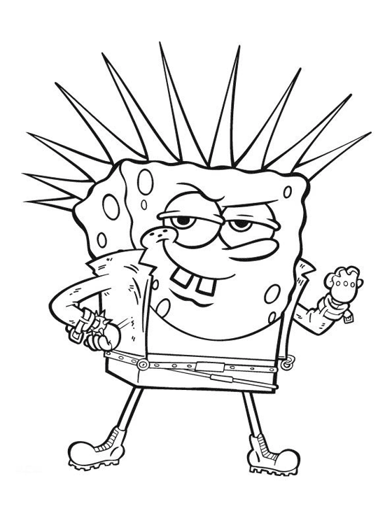 Sponge Bob Coloring Sheet 89