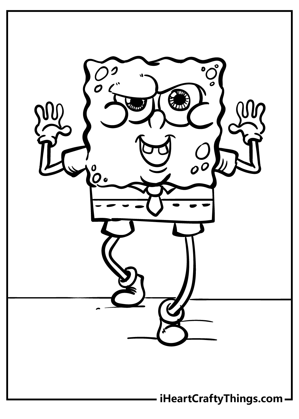 Sponge Bob Coloring Sheet 91