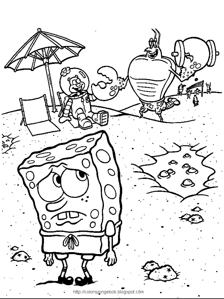 Sponge Bob Coloring Sheet 92