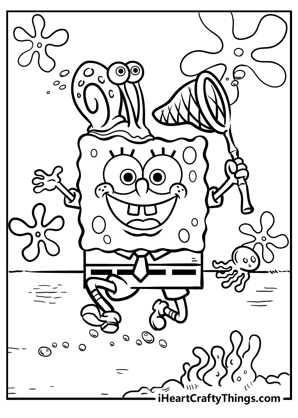 Sponge Bob Coloring Sheet 96