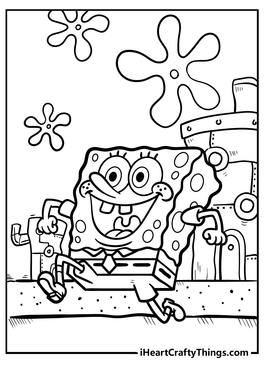 Sponge Bob Coloring Sheet 99