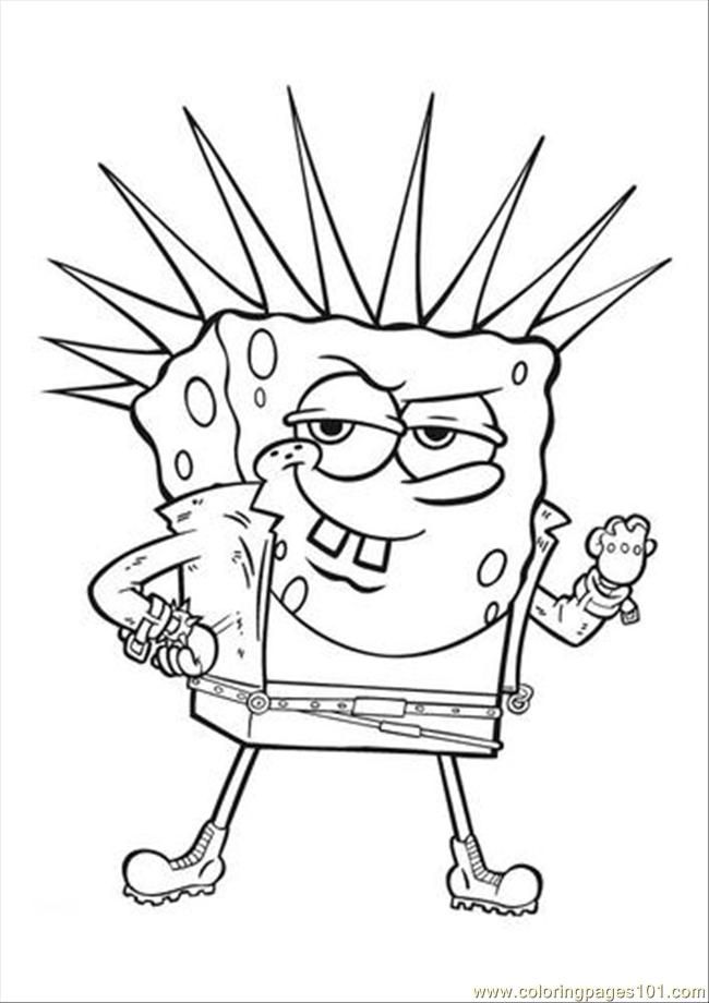 Spongebob Coloring Pages Halloween 14