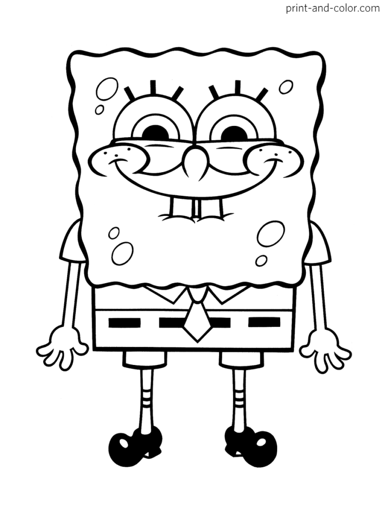 Spongebob Coloring Pages Halloween 19