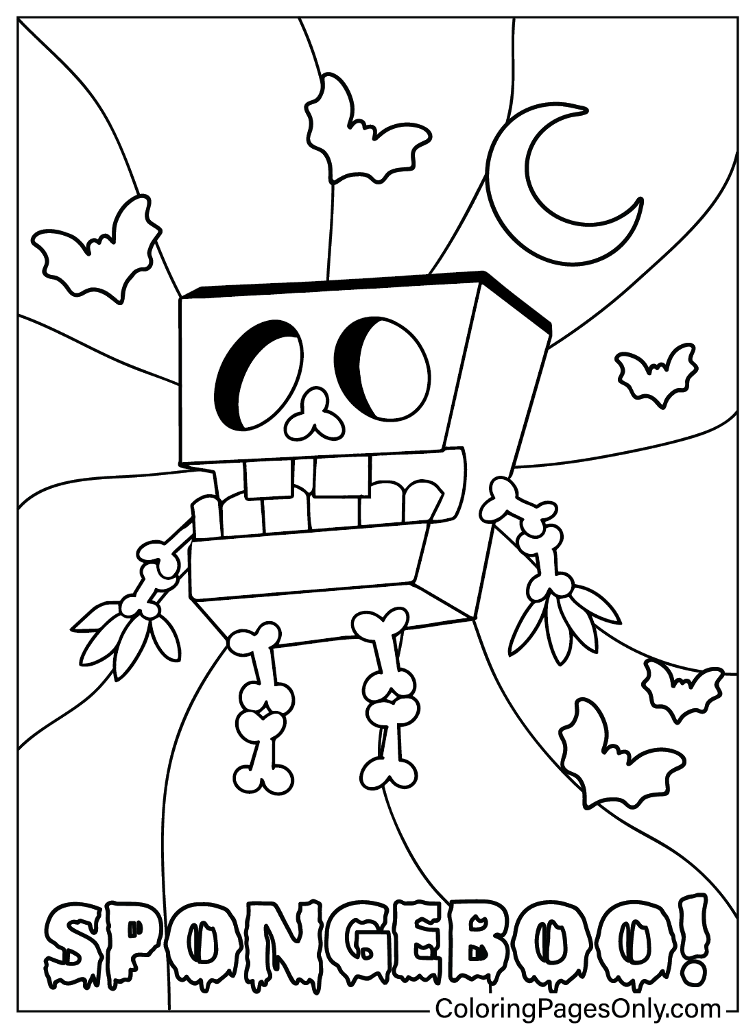 Spongebob Coloring Pages Halloween 38