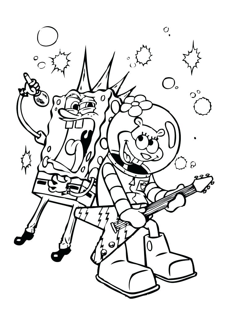 Spongebob Coloring Pages Halloween 49