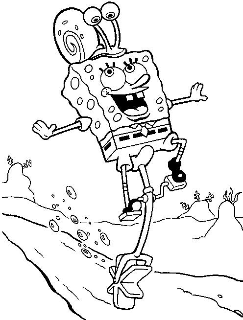 Spongebob Coloring Pages Halloween 53