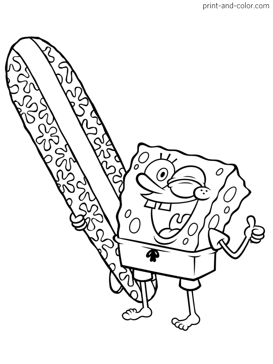 Spongebob Coloring Pages Halloween 66