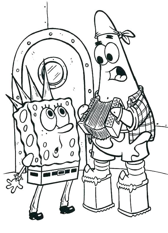 Spongebob Coloring Pages Halloween 83