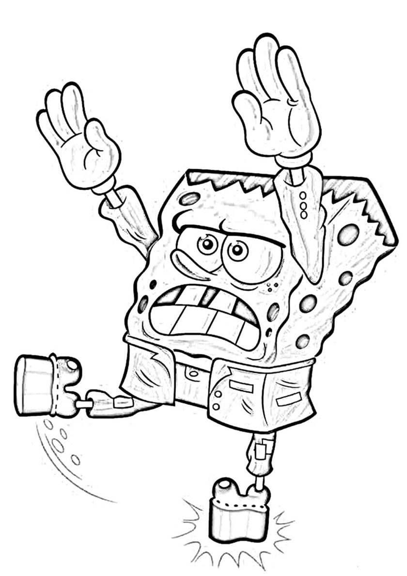 Spongebob Coloring Pages Halloween 95