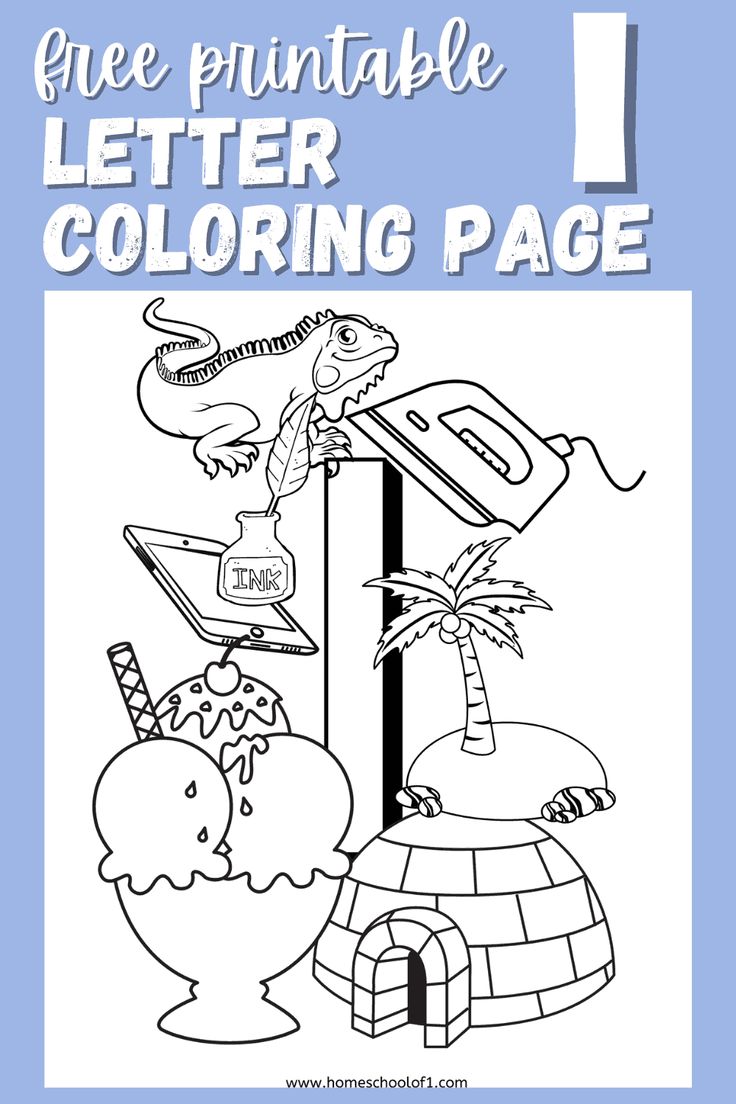 35 Letter I Coloring Pages Printable 10